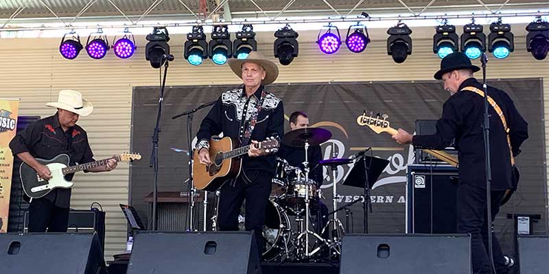 The Western Suntones play at the Boyup Brook Country Music Festival